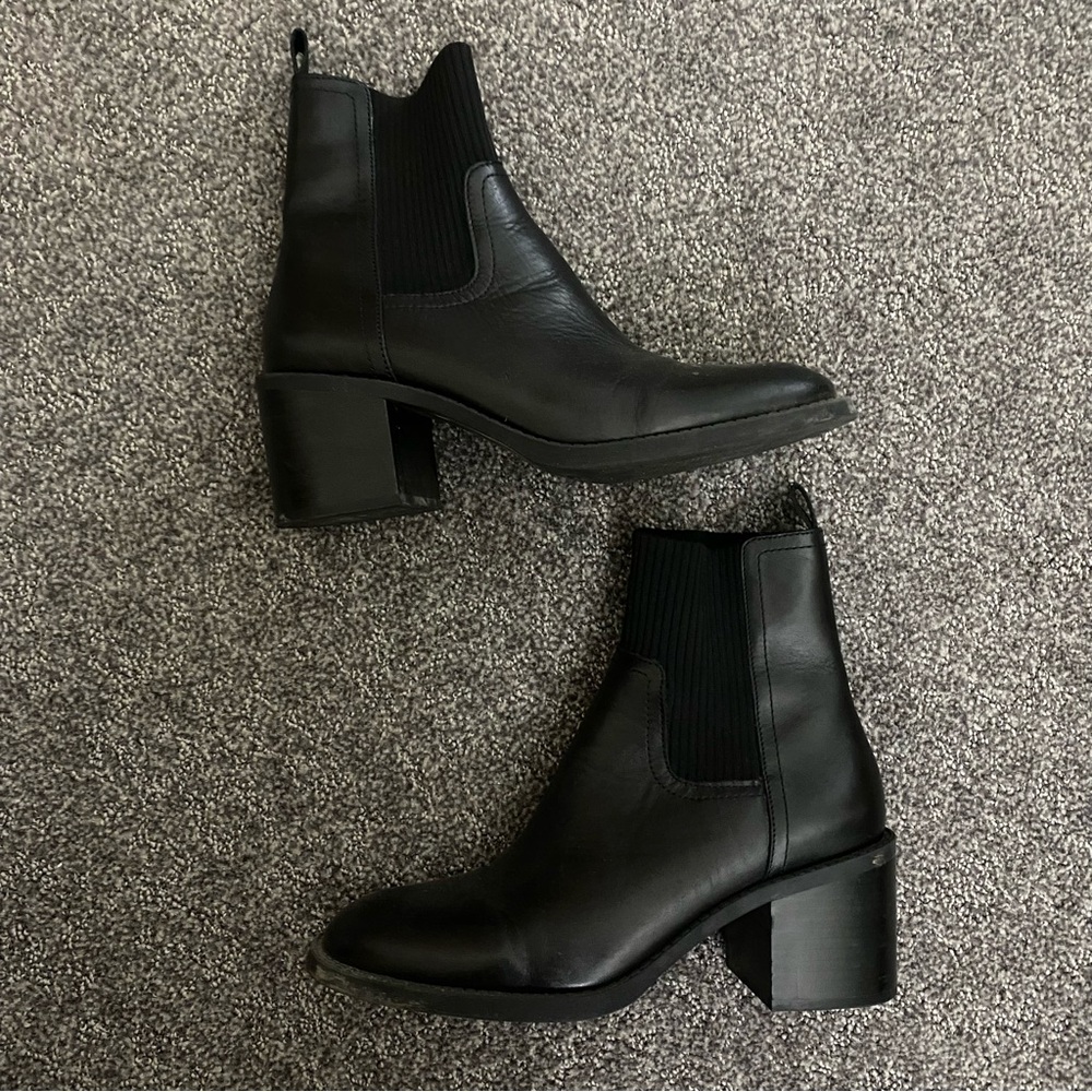 Steve Madden Black Ankle Booties
